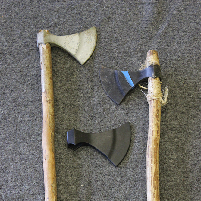Two-Handed Rubber Axes